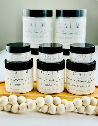 Calm Body Butter w/ Vitamin E &amp; Aloe Vera notes of Juniper Berry, Clary Sage &amp; Lavender PH Design Organics