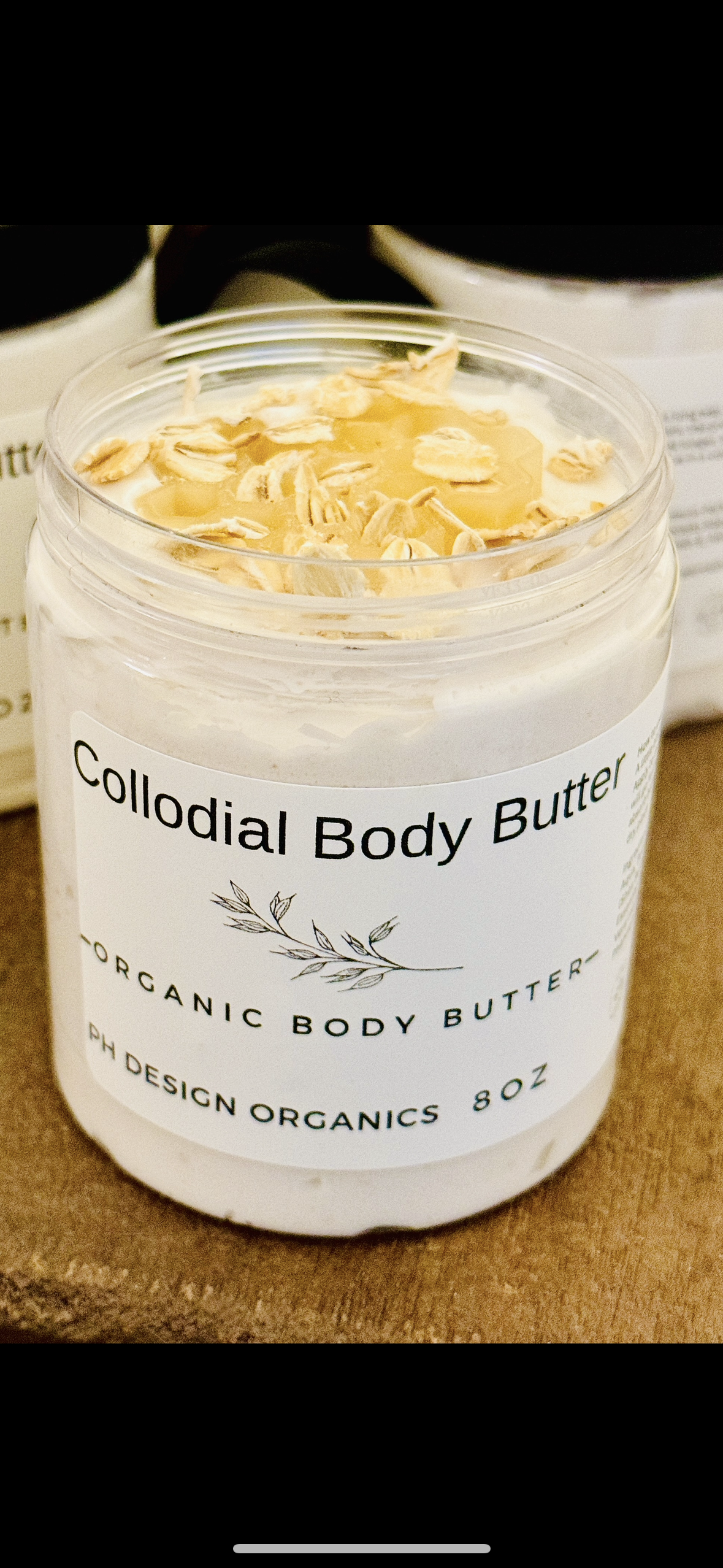 Colloidal Body Butter w/ Vitamin E &amp; Aloe Vera notes of Juniper Berry, Clary Sage &amp; Lavender PH Design Organics