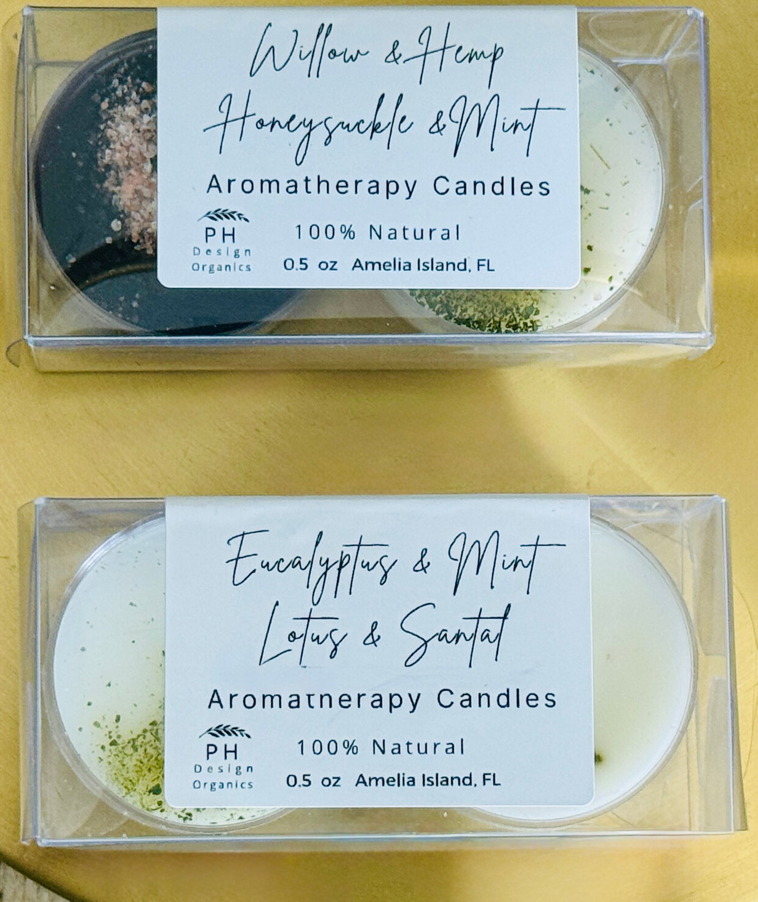 Mini Aromatherapy Candle Duos – 100% Natural, Travel-Friendly Self-Care