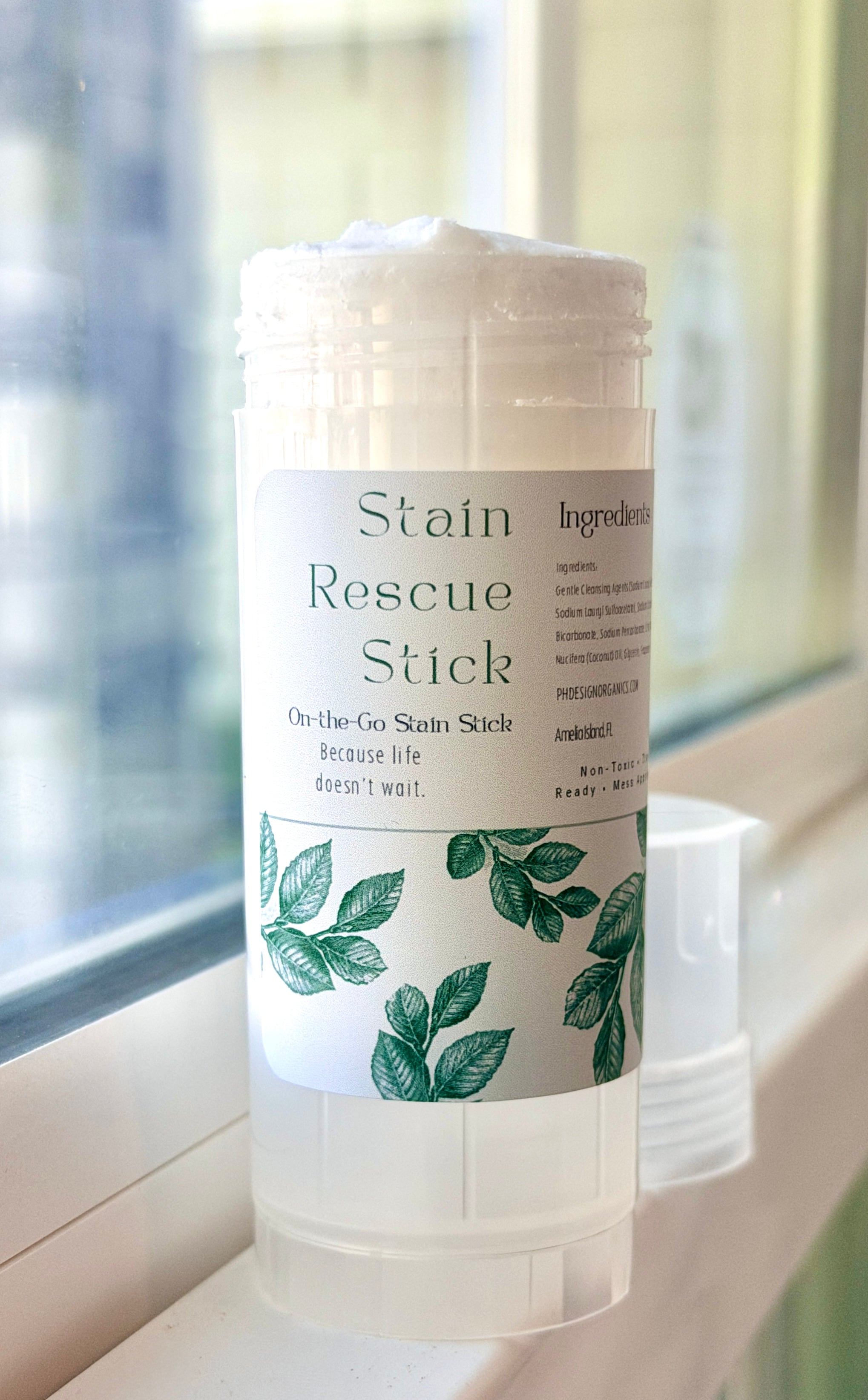 The Clean Rescue Stick Organic Stain Remover for Clothes, Travel &amp; Life Messes