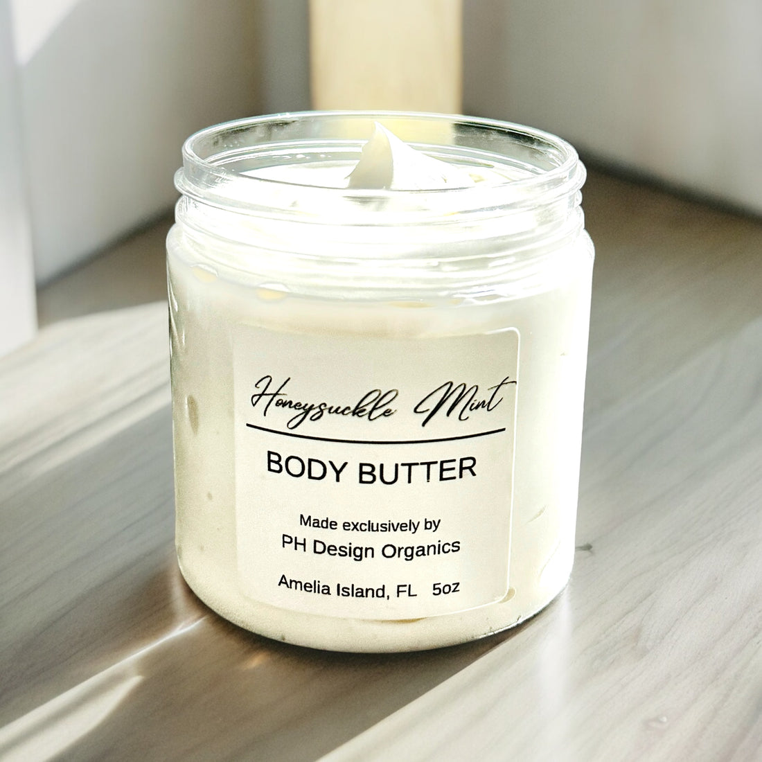 Honey Suckle Mint Body Butter W/Aloe &amp; Vitamin E, notes of Honeysuckle &amp; Mint