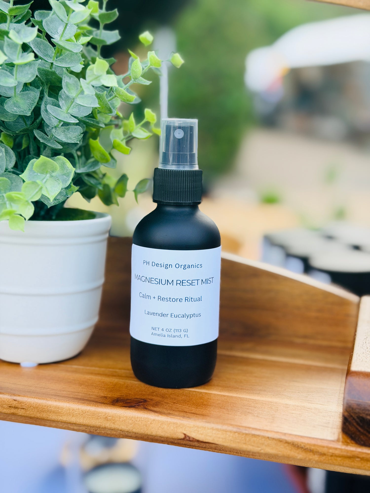 Organic Eucalyptus Lavender Magnesium Reset Spray | 4 oz / 2 oz - PH Design Organics