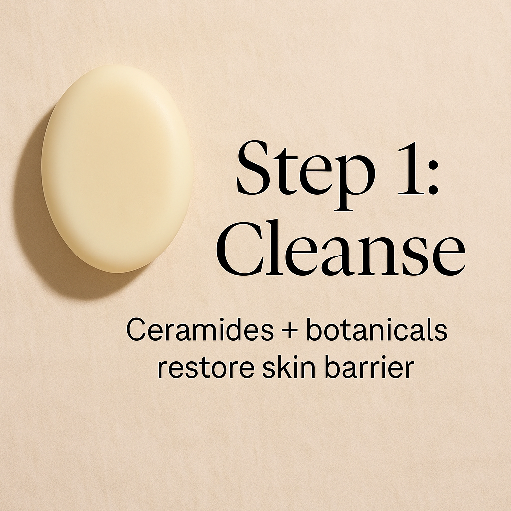Glow Ritual Trio | 3-Step Cleanse, Depuff & Restore Skincare Set – PH Design Organic Bundle