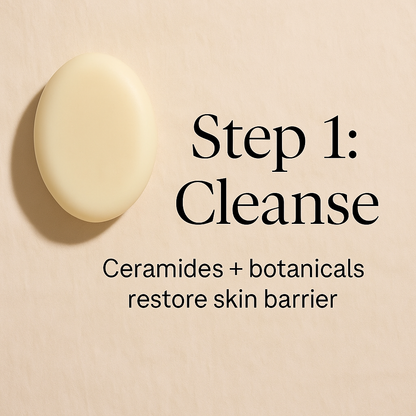Glow Ritual Trio | 3-Step Cleanse, Depuff &amp; Restore Skincare Set – PH Design Organic Bundle