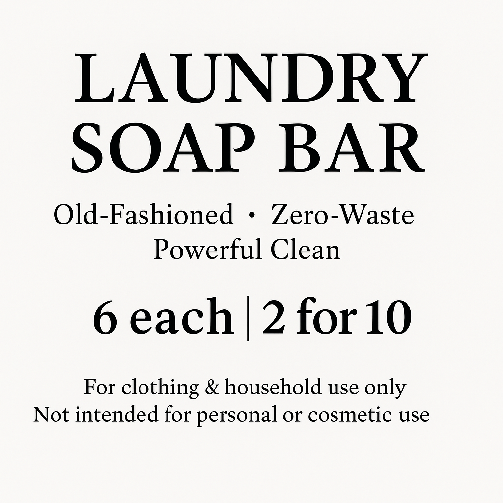 Laundry Soap Bar | Zero-Waste Stain Remover Bar | 5 oz