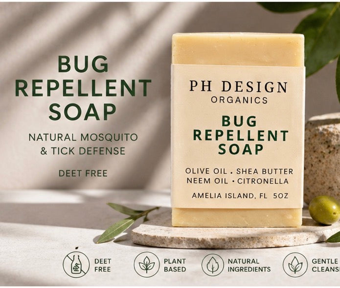 Bug Repellent Soap | 5 oz Natural Mosquito &amp; Tick Defense- Deet Free