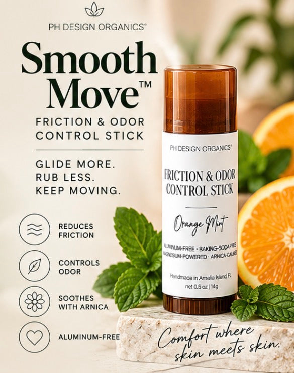 Smooth Move™ Anti-Chafing Deodorant Stick| Thigh &amp; Body Friction Balm