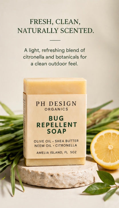 Bug Repellent Soap | 5 oz Natural Mosquito &amp; Tick Defense- Deet Free
