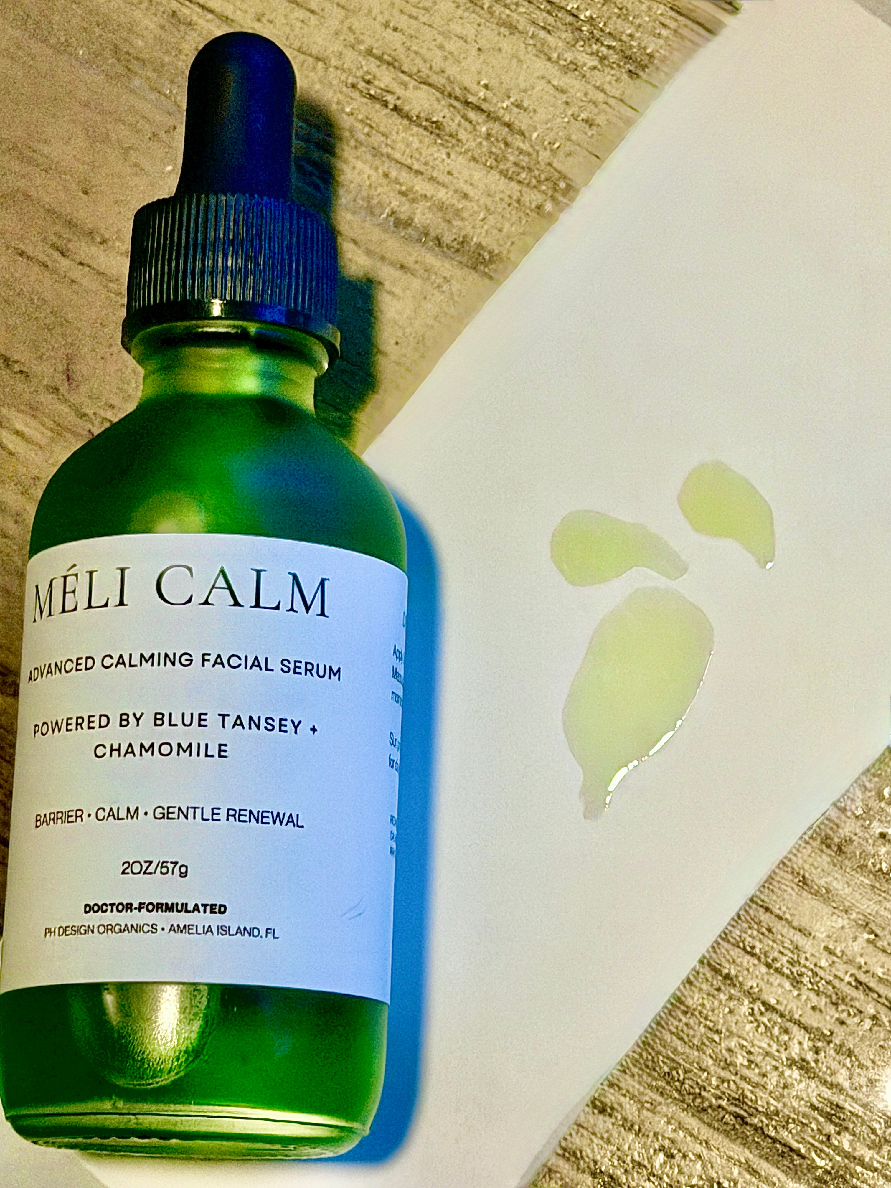 Méli Calm Barrier‑Support Face Serum for Reactive, Redness‑Prone Sensitive Skin | PH Design Organics