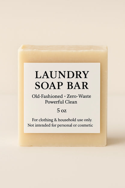 Laundry Soap Bar | Zero-Waste Stain Remover Bar | 5 oz