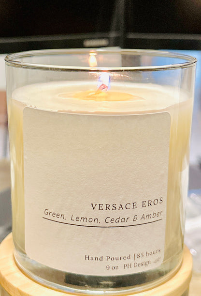 Sace Eros Candle- with  accords of Green, Lemon, Cedar &amp; Amber