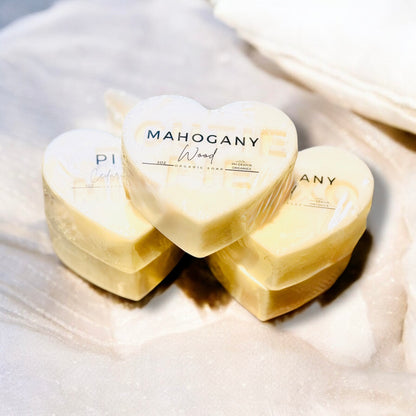 Handmade Heart-Shaped Soaps – “Be Mine” &amp; “XOXO” Design | Made with Premium Shea Butter Base