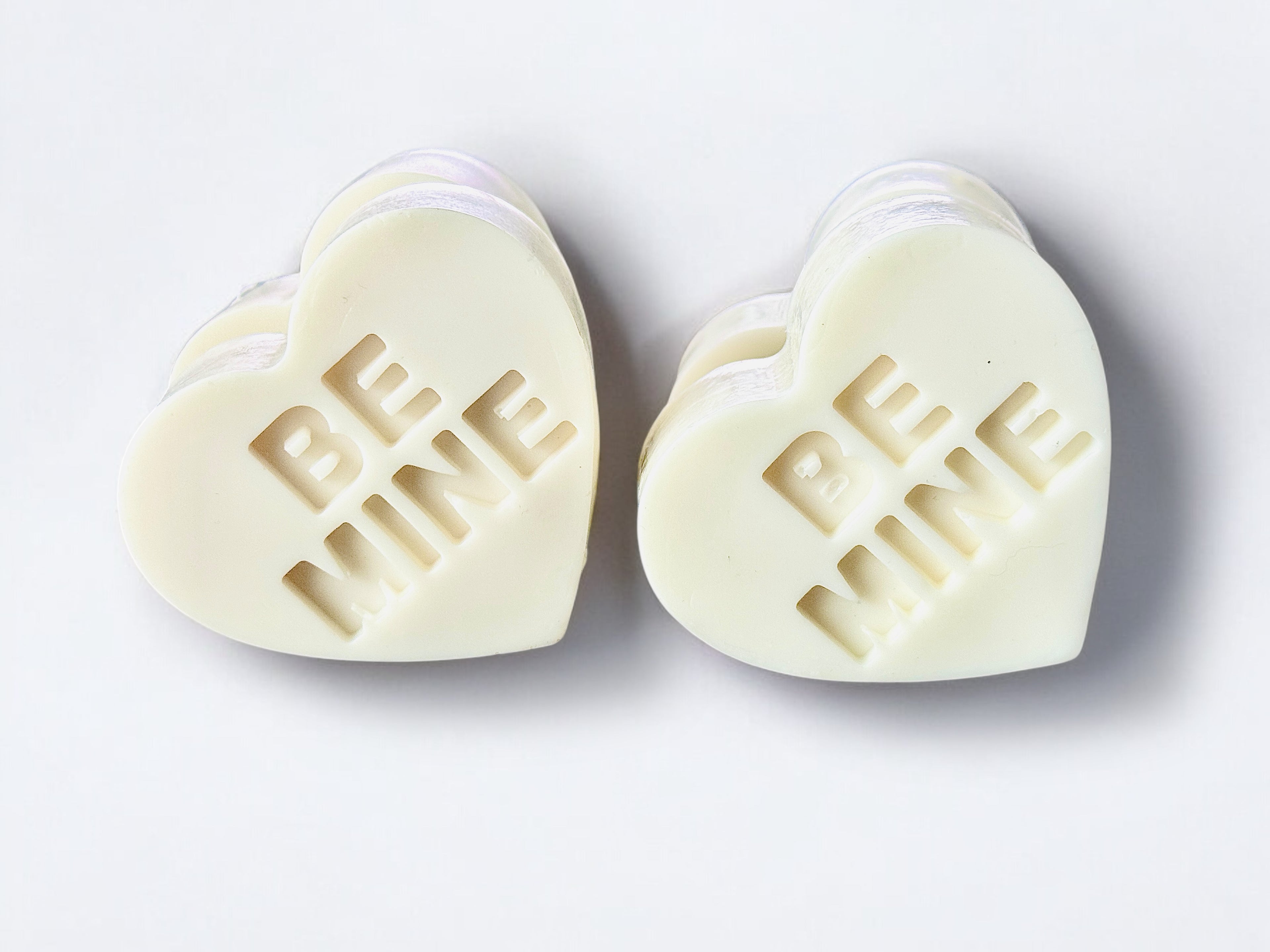 Handmade Heart-Shaped Soaps – “Be Mine” &amp; “XOXO” Design | Made with Premium Shea Butter Base