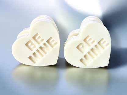 Handmade Heart-Shaped Soaps – “Be Mine” &amp; “XOXO” Design | Made with Premium Shea Butter Base