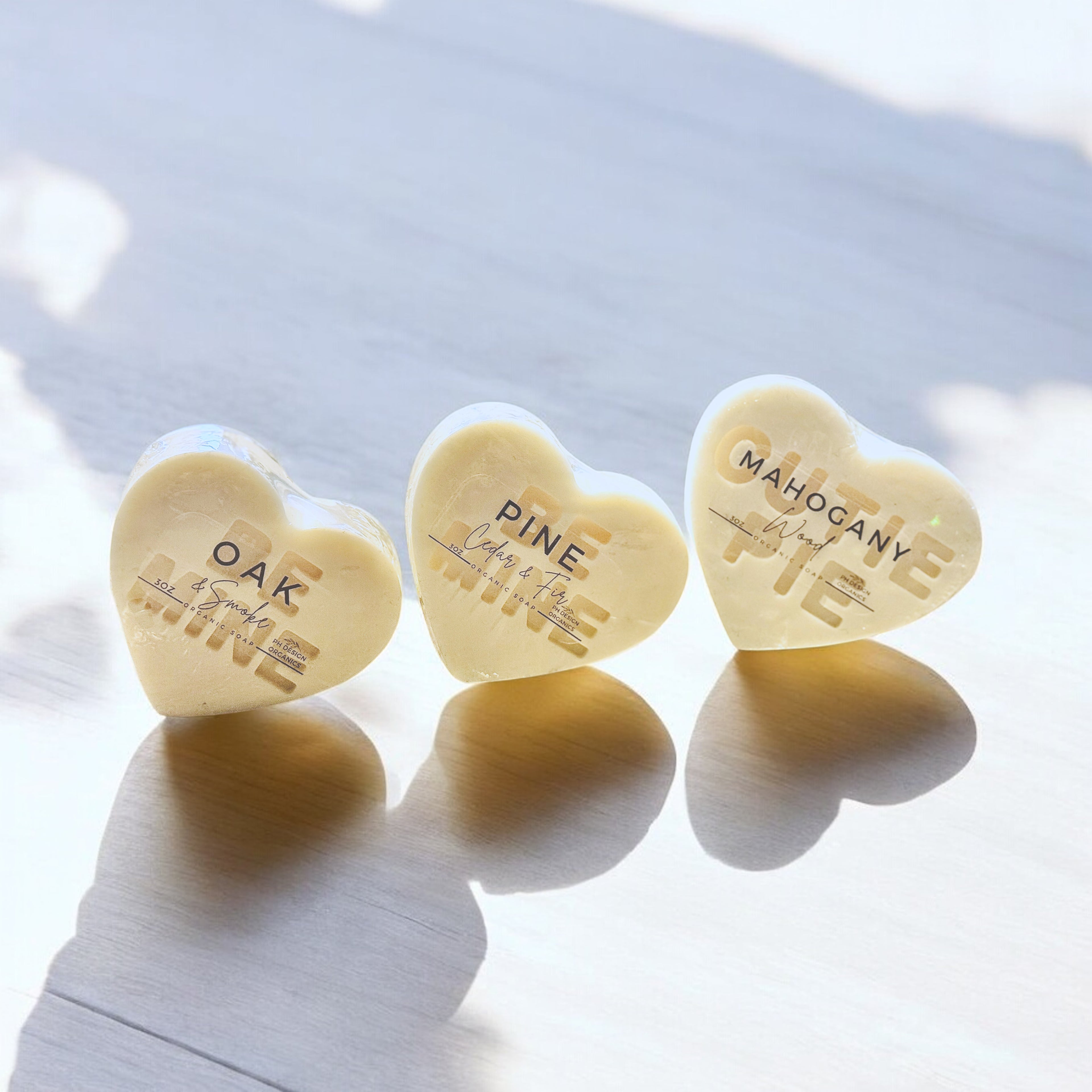 Handmade Heart-Shaped Soaps – “Be Mine” &amp; “XOXO” Design | Made with Premium Shea Butter Base