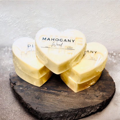 Handmade Heart-Shaped Soaps – “Be Mine” &amp; “XOXO” Design | Made with Premium Shea Butter Base