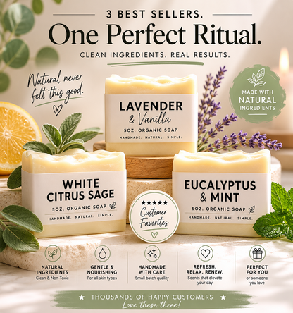 Luxurious Triple Butter Soap - Buy 2 Get 1 FREE