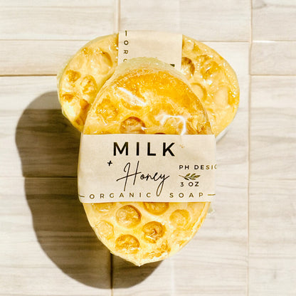 Milk and Honey Massage Soap- with notes of honey &amp; oats