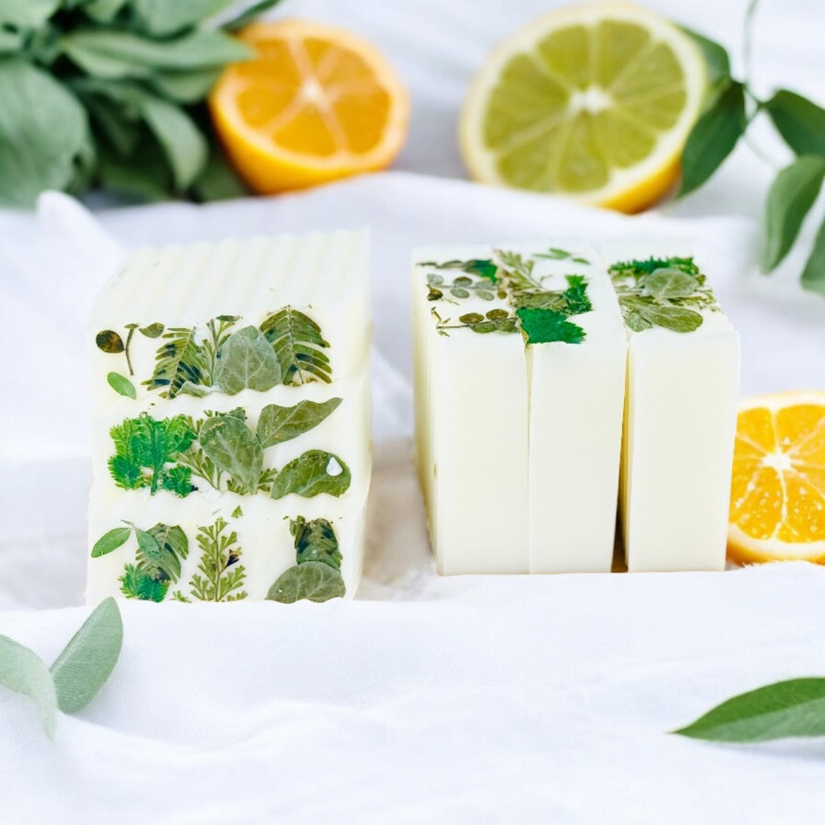 White Citrus Sage Triplebutter Soap