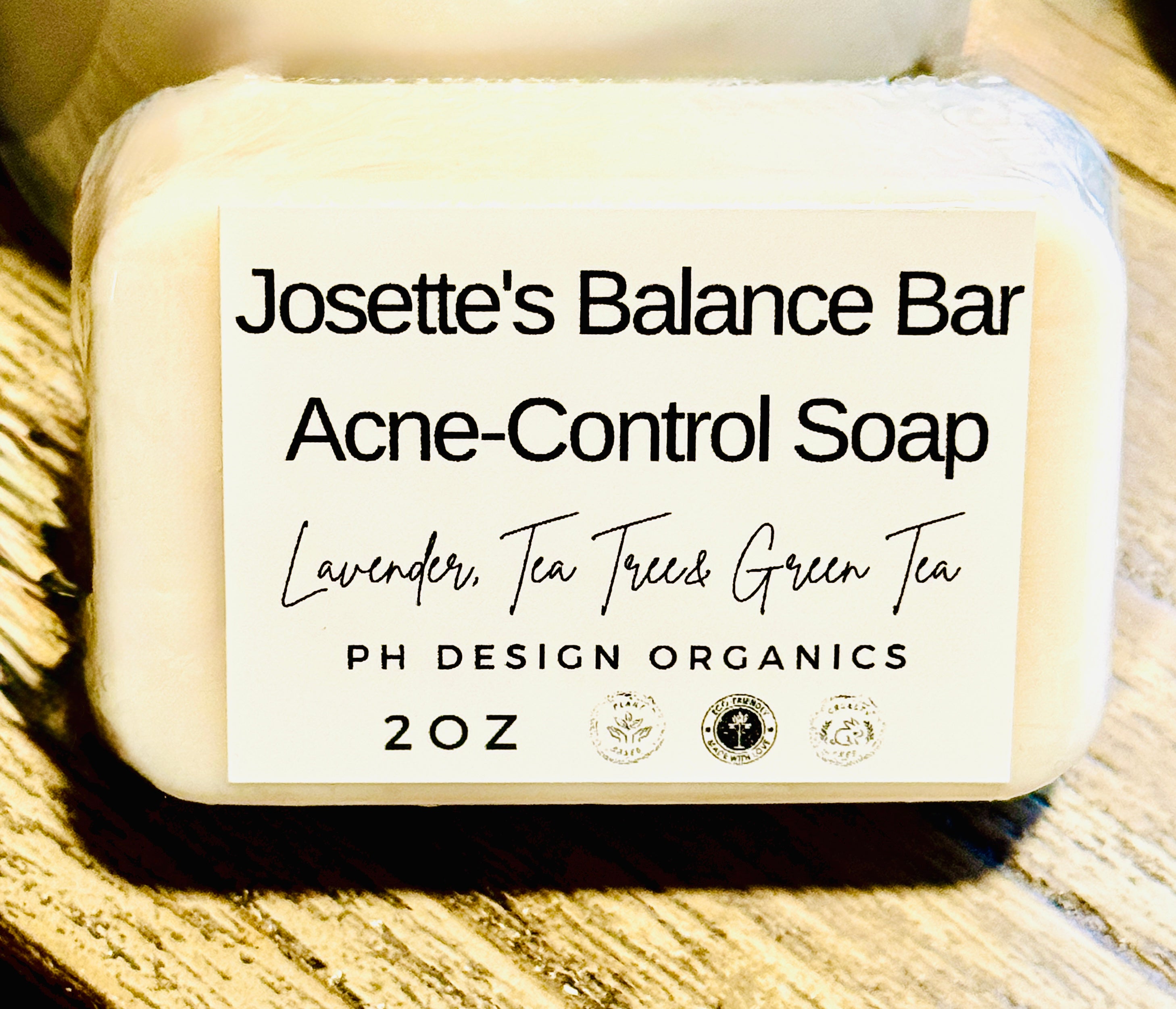 Josette's Balance Bar - Acne-Control Soap PH Design Organics