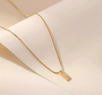 Personalized 14k Gold Initial Pendant Necklace - Minimalist Eco Conscious Jewelry PH Design Organics