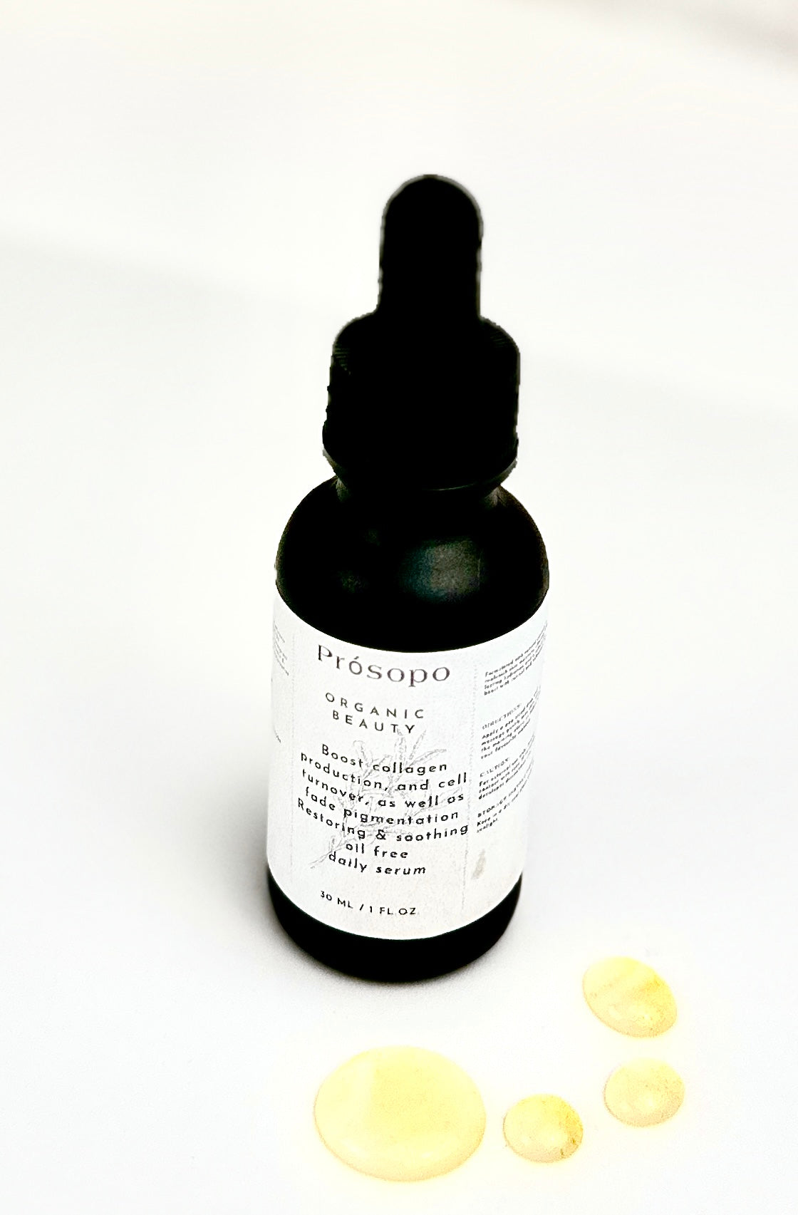 Prósopo Organic Beauty Serum - 100% Organic Formula for Clearer, Brighter, and Youthful Skin PH Design Organics