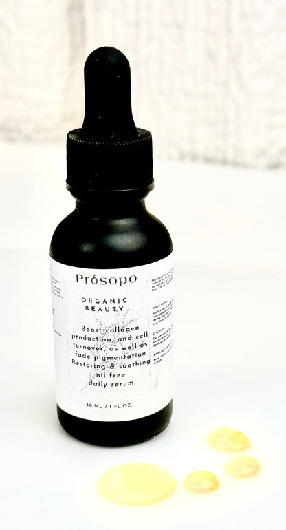 Prósopo Organic Beauty Serum - 100% Organic Formula for Clearer, Brighter, and Youthful Skin PH Design Organics