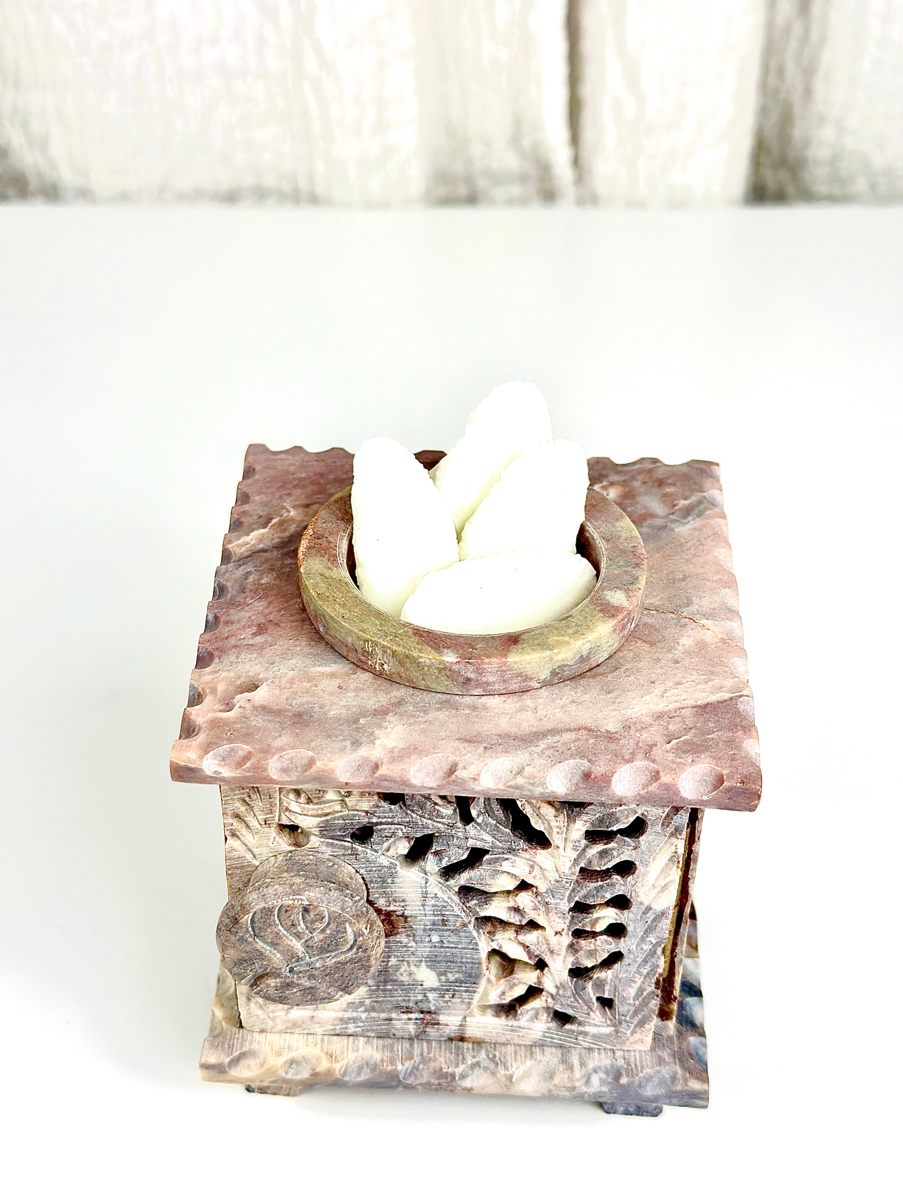 Rose Soapstone wax &amp; oil warmer PH Design Organics