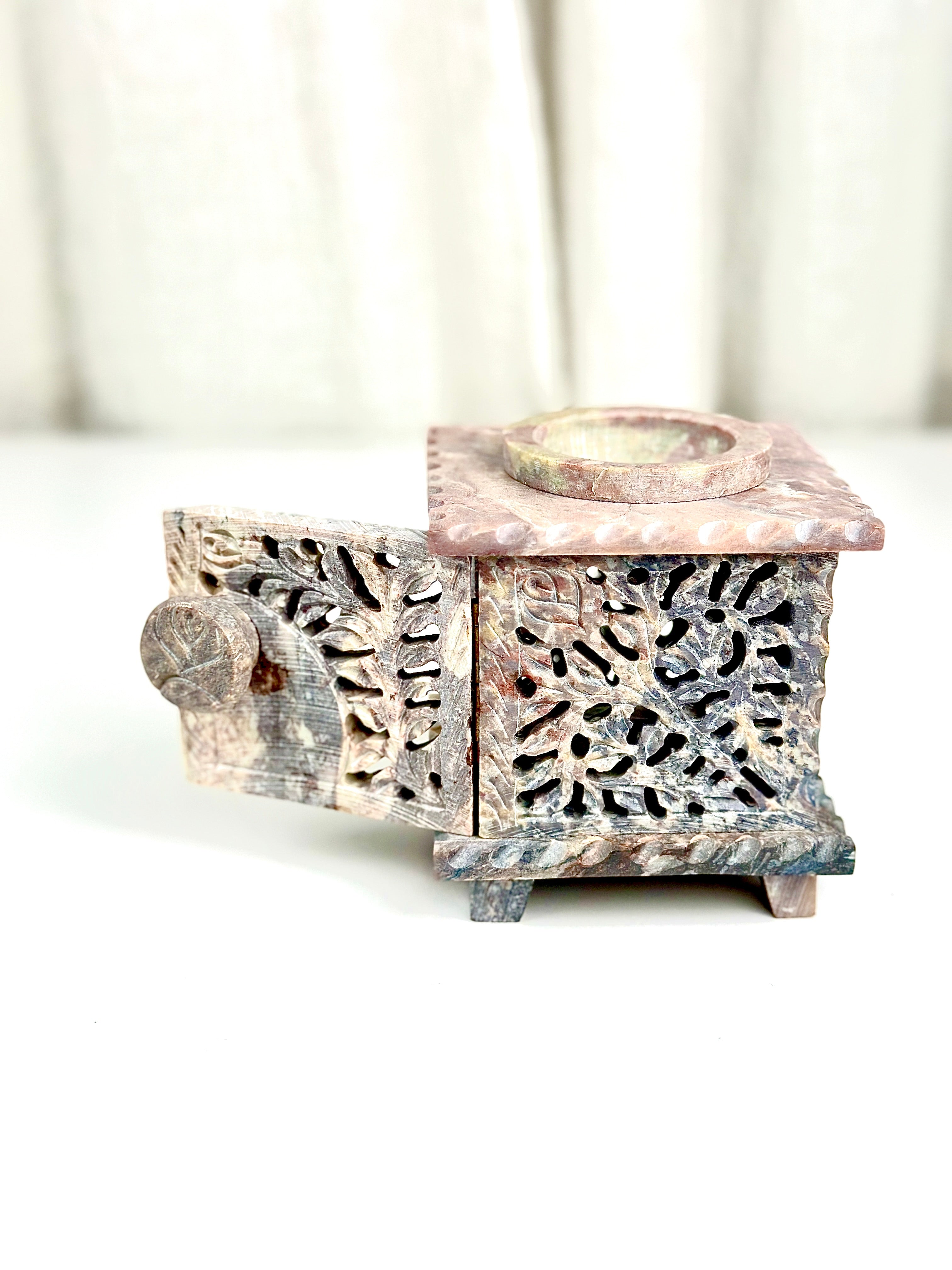 Rose Soapstone wax &amp; oil warmer PH Design Organics