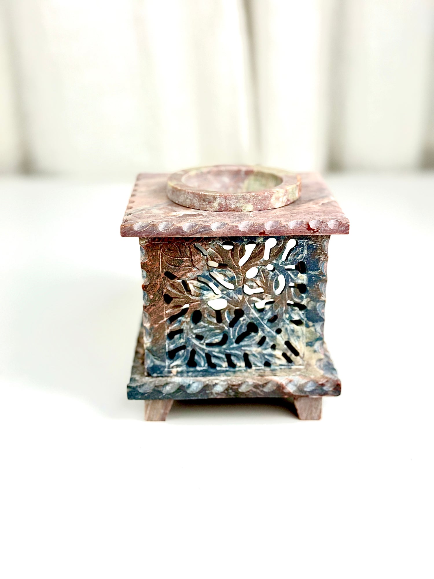 Rose Soapstone wax &amp; oil warmer PH Design Organics