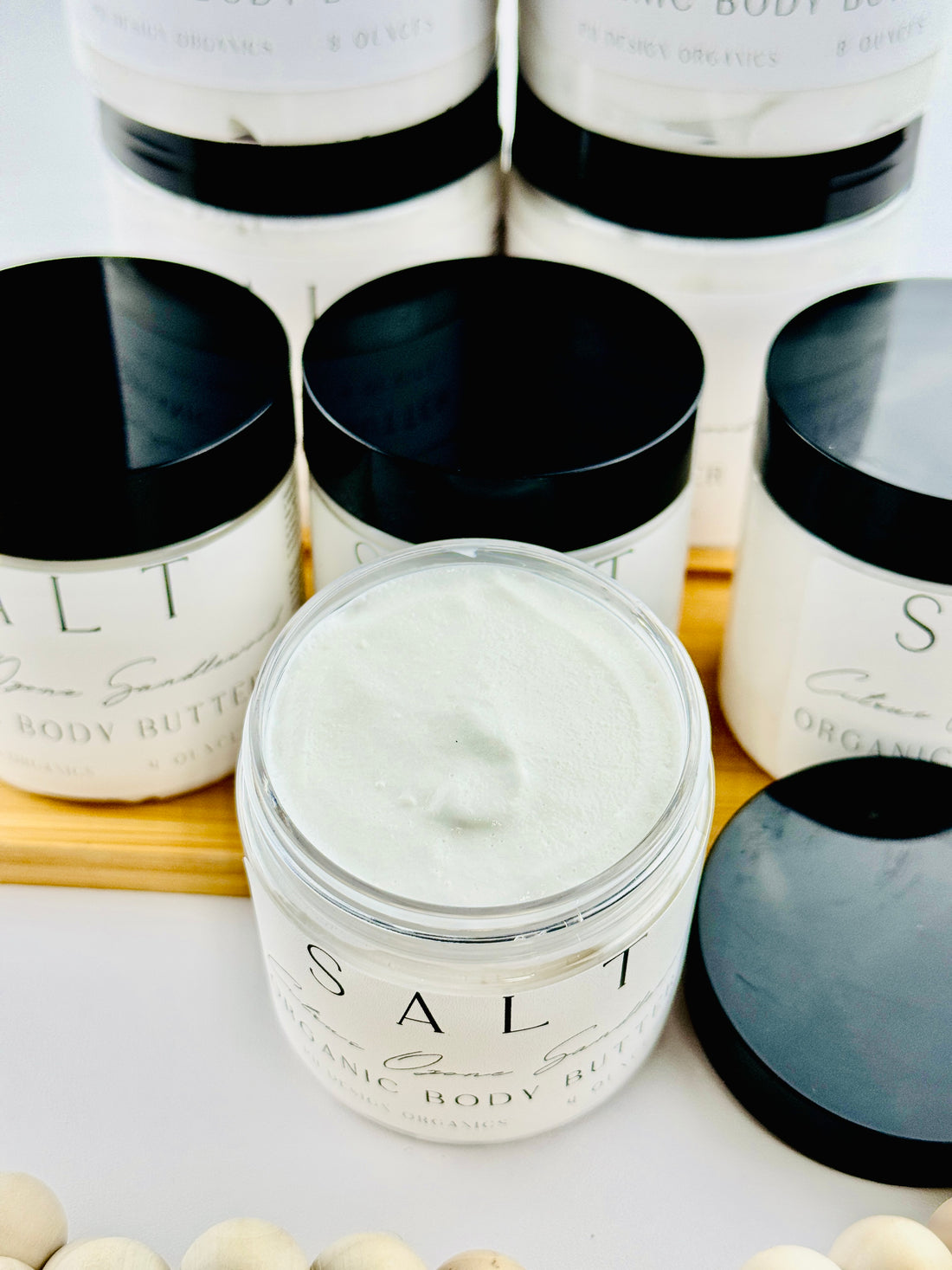 Salt Body Butter w/ Vitamin E & Aloe Vera notes of Sea Salt & Citrus PH Design Organics