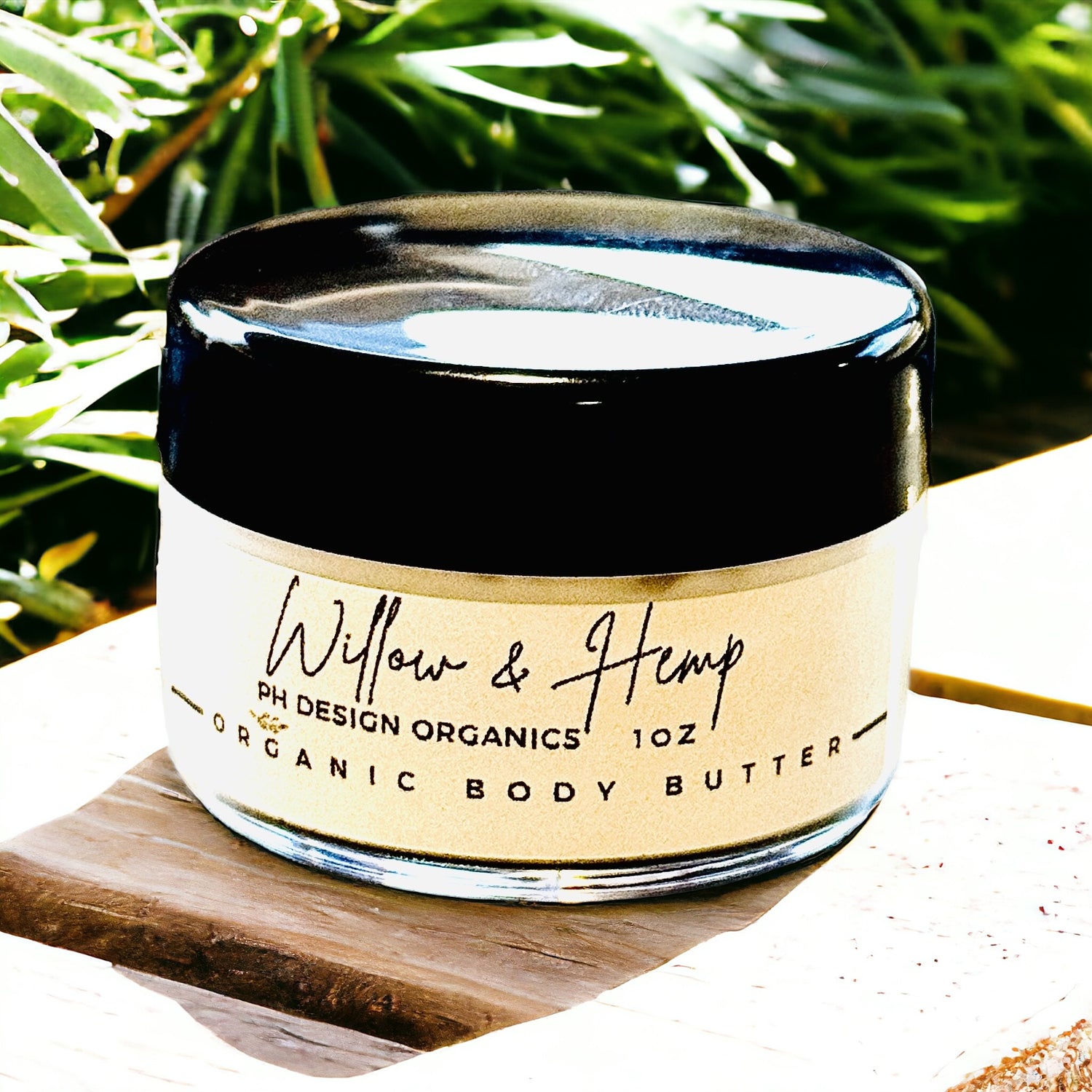 Willow Hemp Body Butter notes of Willow, Bergamont &amp; Hemp PH Design Organics