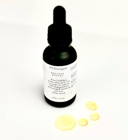 Prósopo Organic Beauty Serum - 100% Organic Formula for Clearer, Brighter, and Youthful Skin