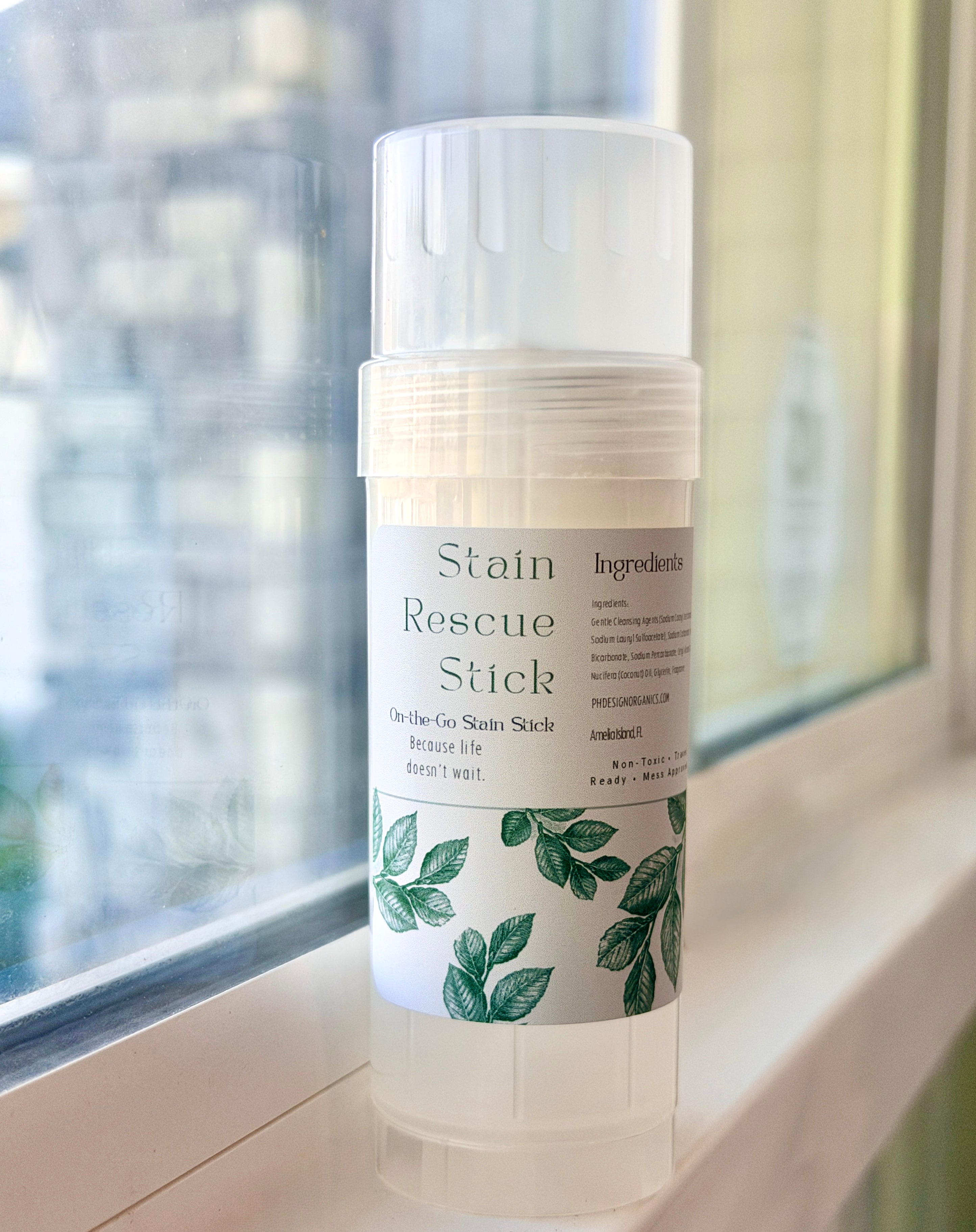The Clean Rescue Stick Organic Stain Remover for Clothes, Travel &amp; Life Messes